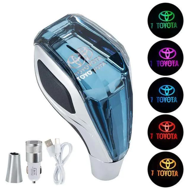 LED Crystal Gear Shift Knob with 7 Colors for Toyota - Universal Fit