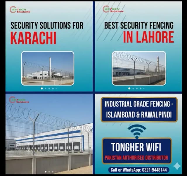 Electric Security Fence , System and Gate Automation in karachi