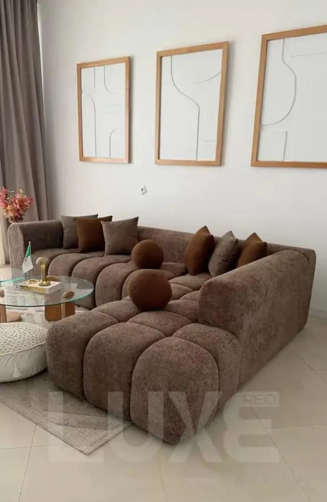 L Shape Sofa/Bubble Corner Sofa/ 5 Seater Sofa/7Seater Sofa/WoodenSofa