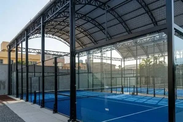 Padel court shade / Paddle canopy / Dome shade / Tensile roof shade