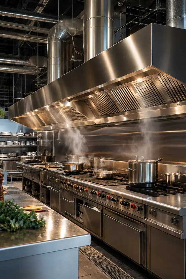 Commercial Kitchen Hood- Exhaust Fan- Restaurant Chimney- GI Air Duct