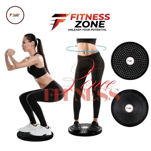 Fitness Zone Tummy Twister Disc-Tummy Trimmer Rotating Plate- Fitness Sports Disc Tummy Twister Gym Exercise - AB Twister Machine For Men And Women.