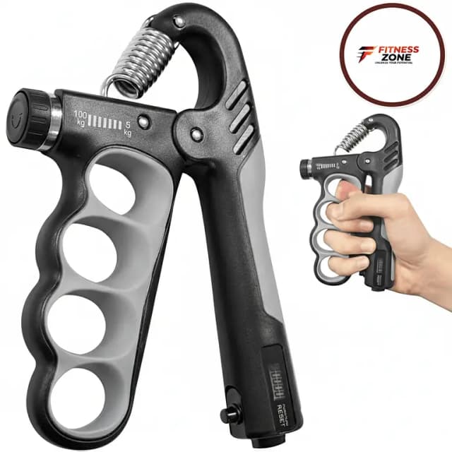 Adjustable Hand Gripper 5-100kg with Counter | Forearm and Grip Strengthener for Muscle Building and Rehab | Fitness Equipment for Men and Women