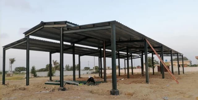 Marquee Shed Industrial Steel Structure Cold Storage PPGI Shed