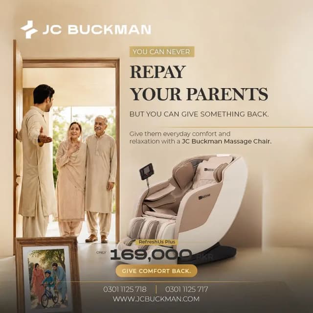 JC Buckman RefreshUs Plus - Advanced Full Body Massage Chair - 50% OFF